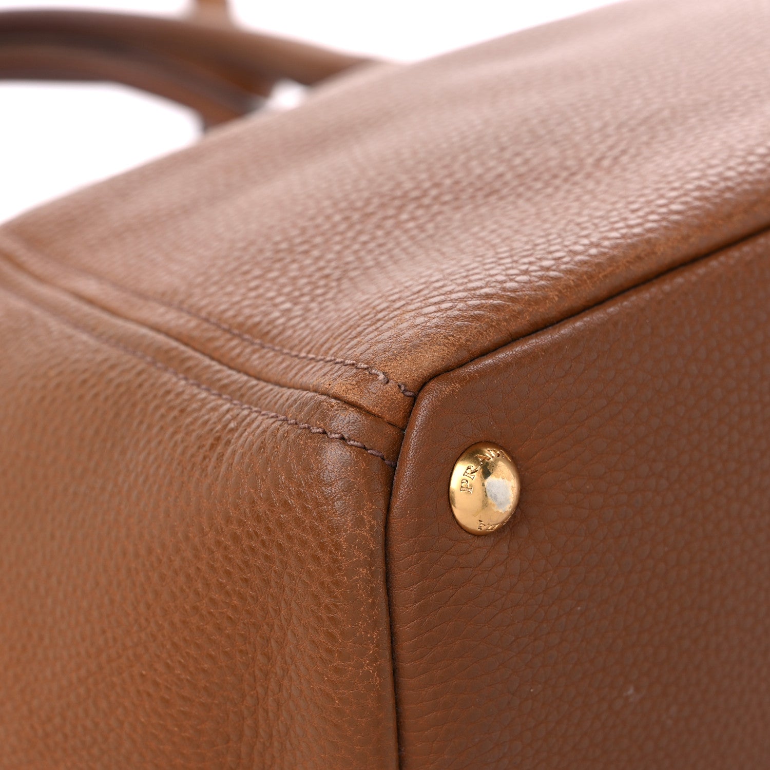 Prada Vitello Daino Tote Palissandro 7 of 15