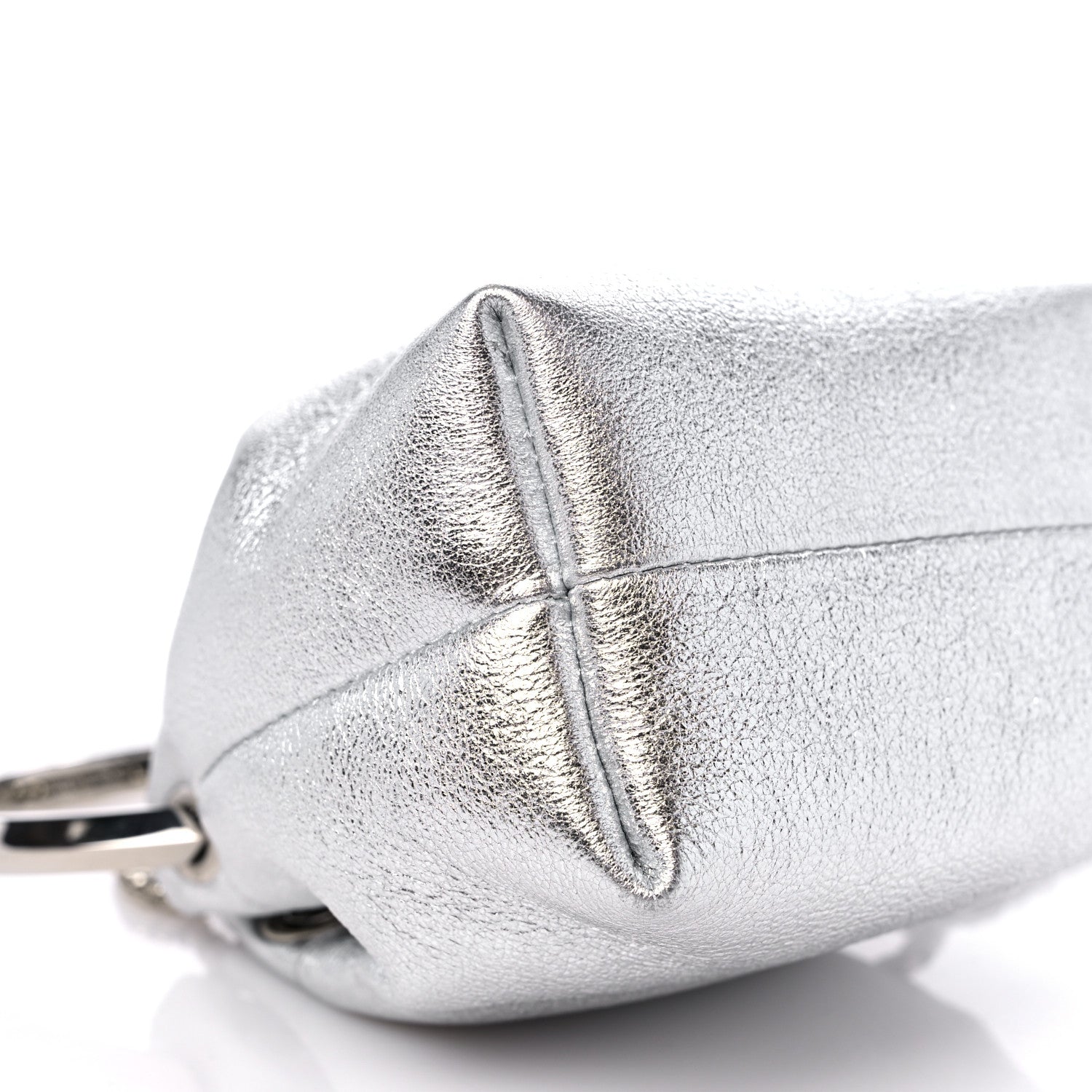 Jimmy Choo Metallic Nappa Micro Bon Bon Bag Silver 7 of 8