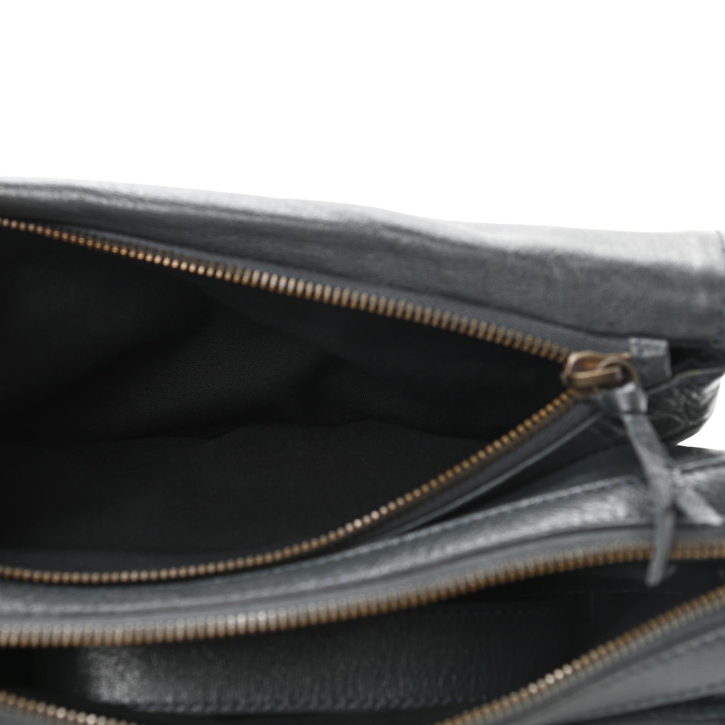 Agneau Classic Hardware Tool Kit Crossbody Anthracite