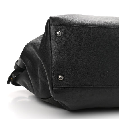 Fendi Goatskin Large Peekaboo Iconic Satchel Black Lampone 5 of 10