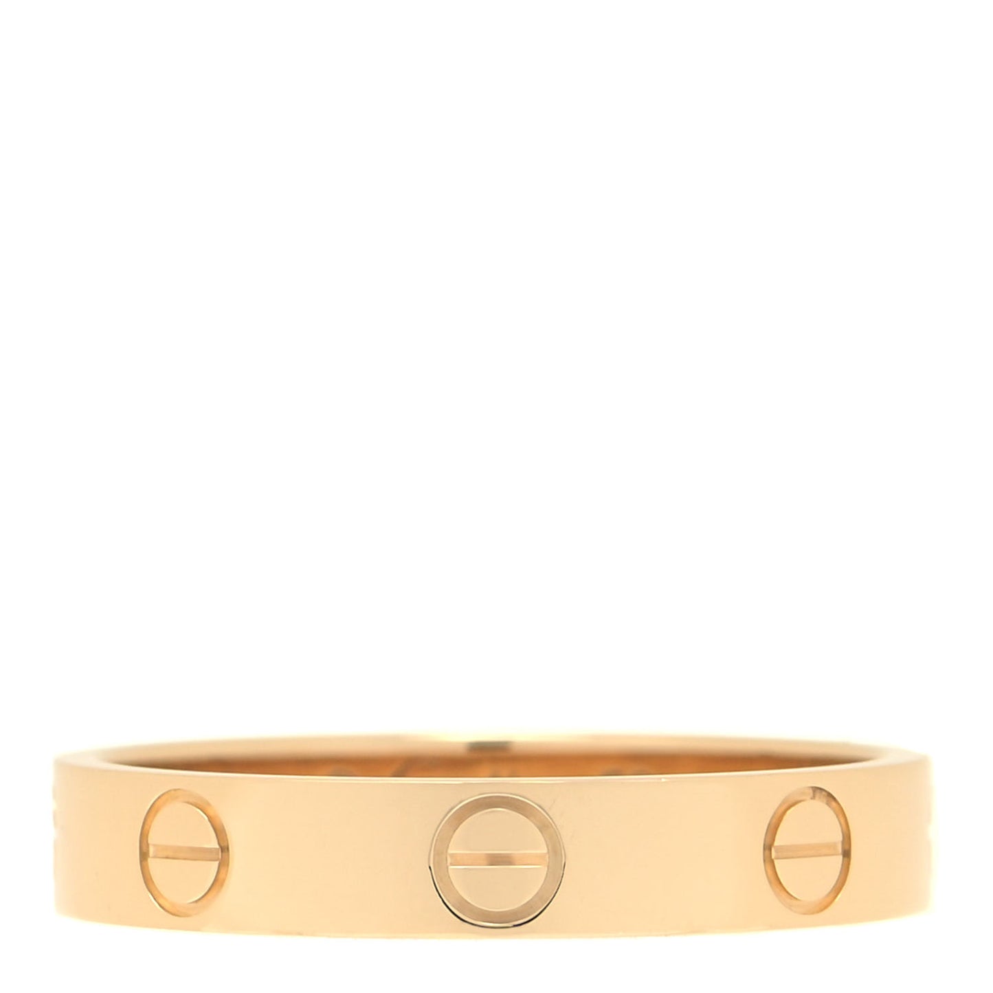 18K Yellow Gold 3.5mm LOVE Wedding Band Ring 56 7.5