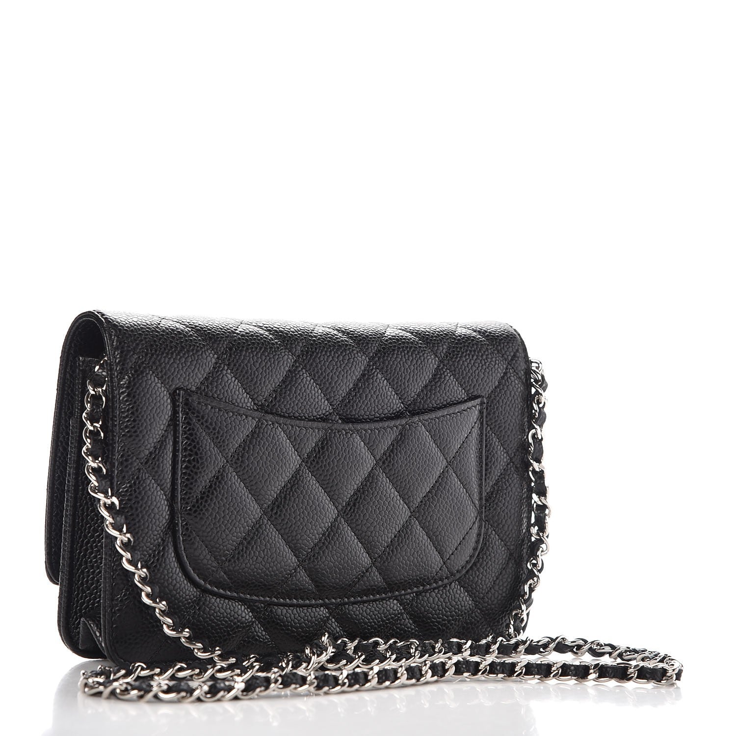 Chanel Caviar Quilted Wallet On Chain WOC Black 3 of 9