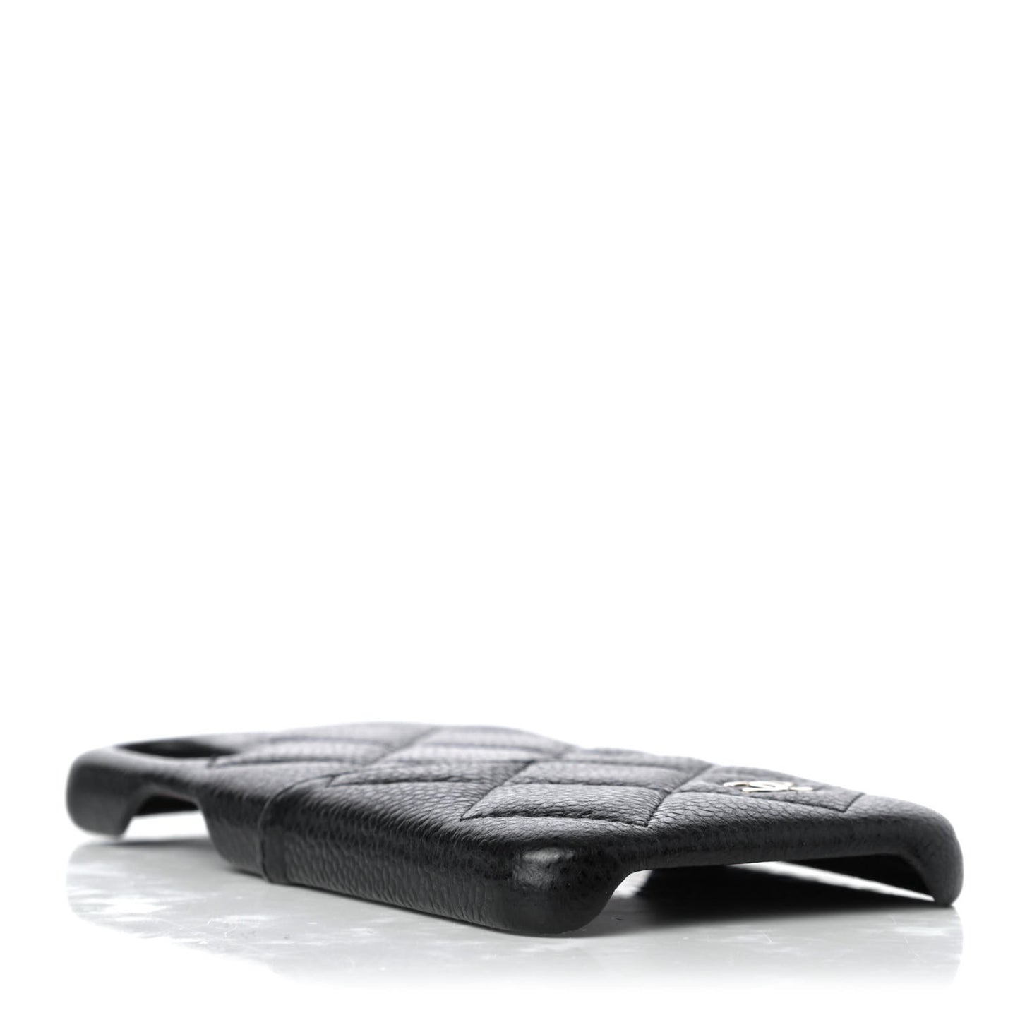 Caviar Quilted iPhone X Coco Tech Case Black