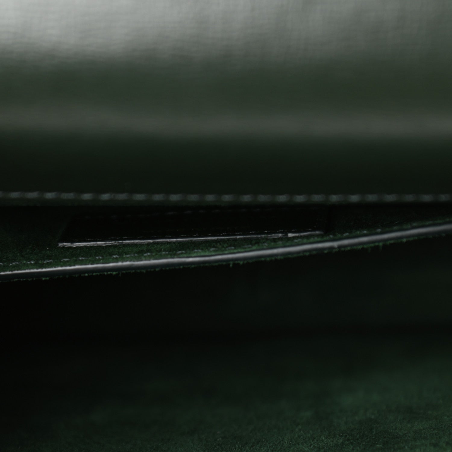 Saint Laurent Calfskin Medium Monogram Sunset Dark Green 6 of 10