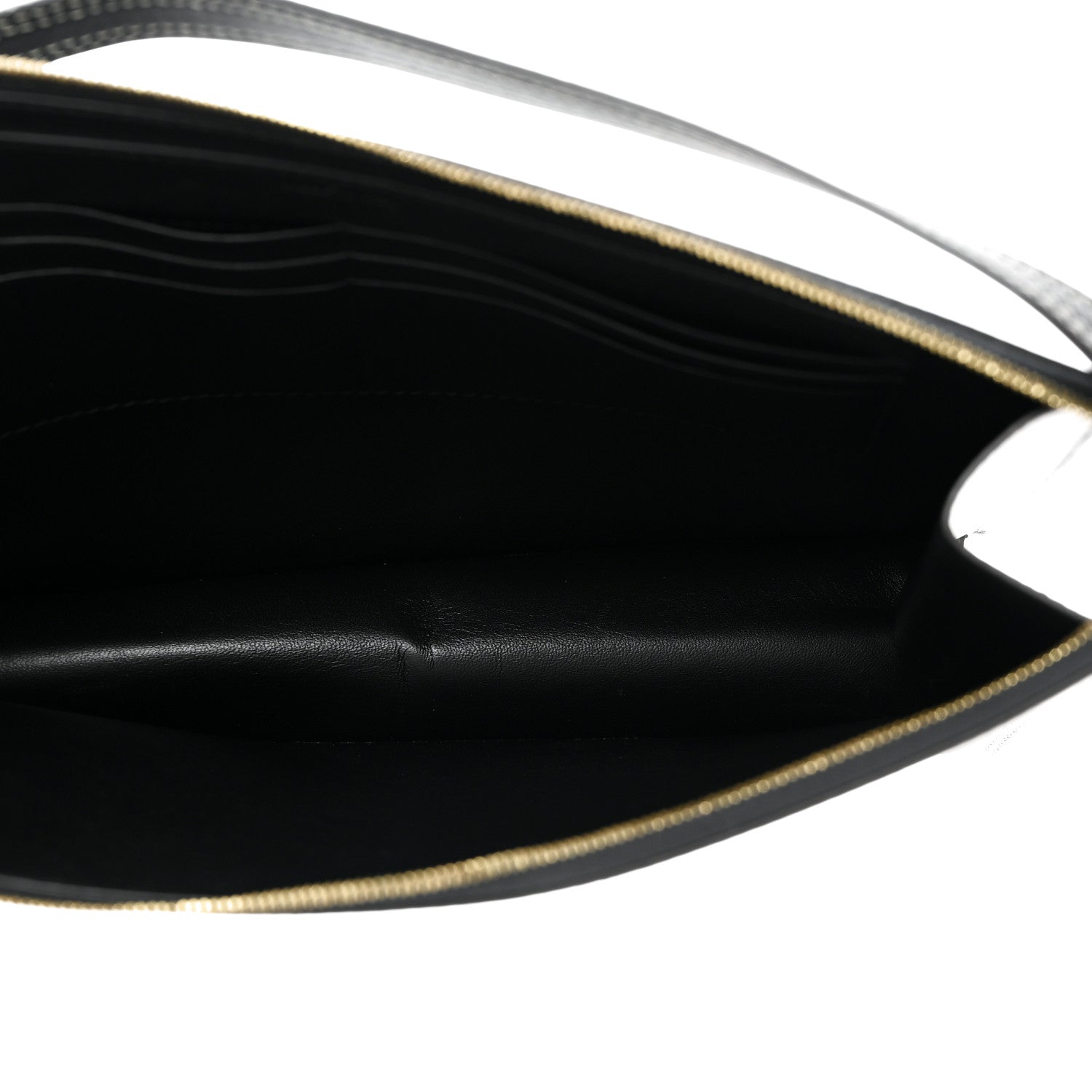 Celine Smooth Calfskin Ring Clutch Black 5 of 9