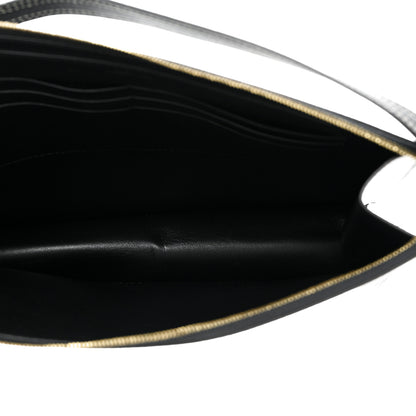 Celine Smooth Calfskin Ring Clutch Black 5 of 9