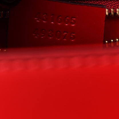 Gucci Calfskin Medium Sylvie Top Handle Bag Hibiscus Red 7 of 10