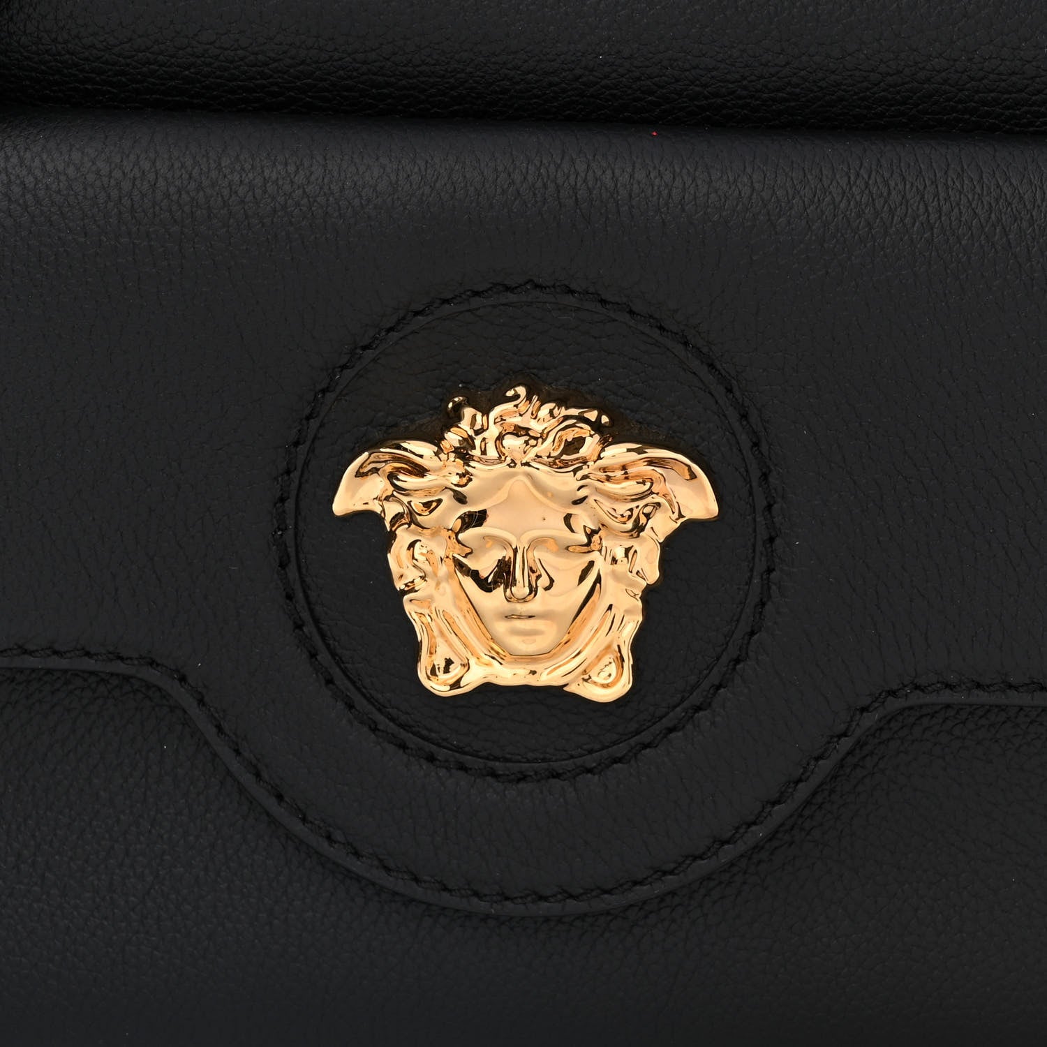 Versace Grained Calfskin Medusa Camera Bag Black 7 of 9