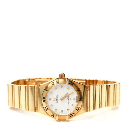 Omega 18K Yellow Gold Mother of Pearl 22mm Constellation My Choice Quartz Watch 1161.71.00 2 of 5