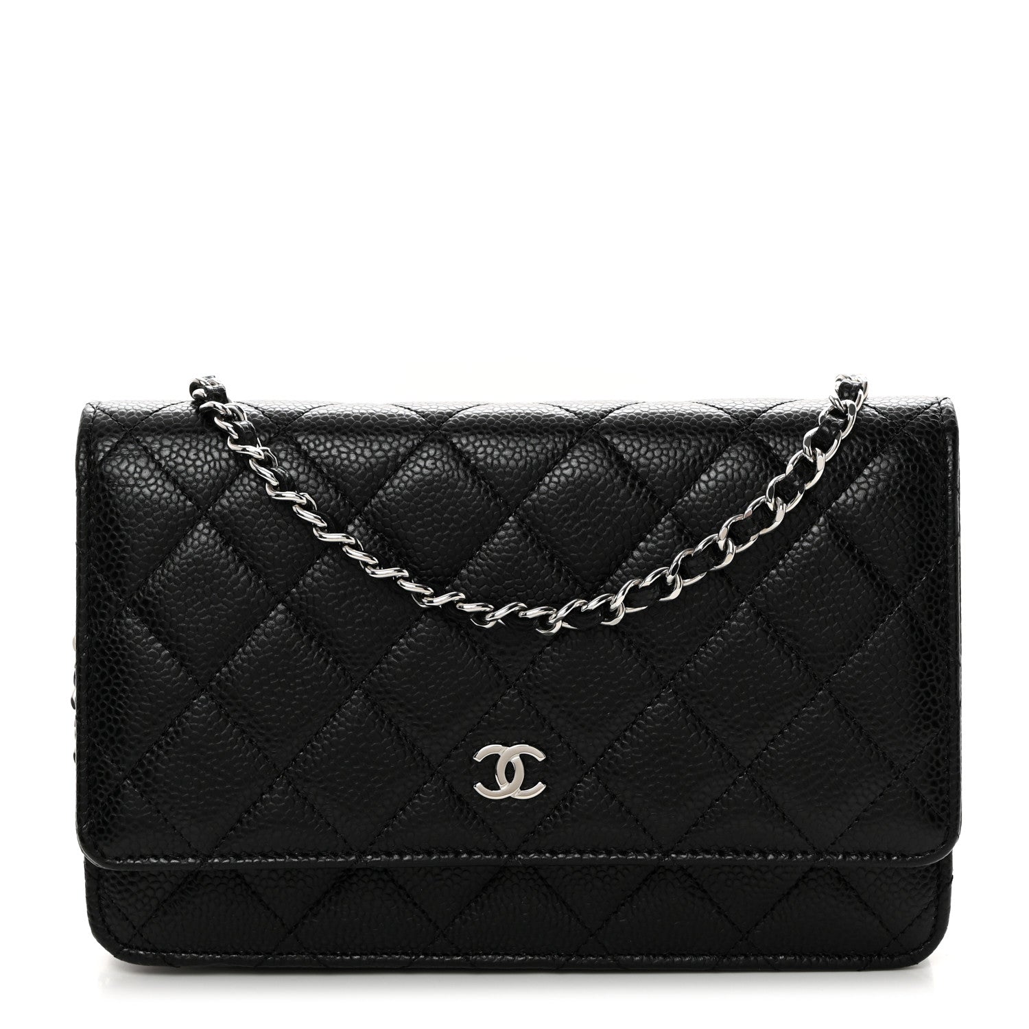 Chanel Caviar Quilted Wallet On Chain WOC Black 1 of 11