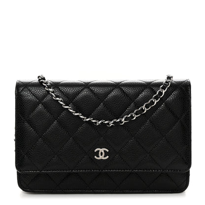 Chanel Caviar Quilted Wallet On Chain WOC Black 1 of 11