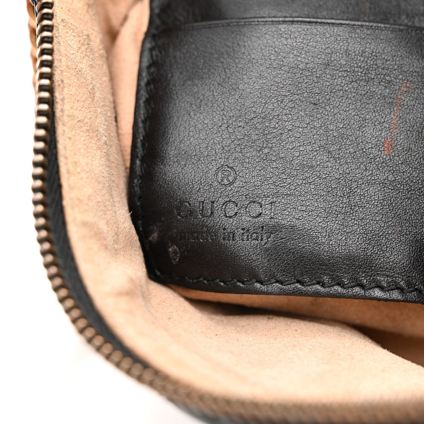Calfskin Matelasse GG Marmont Wallet Chain Bag Black
