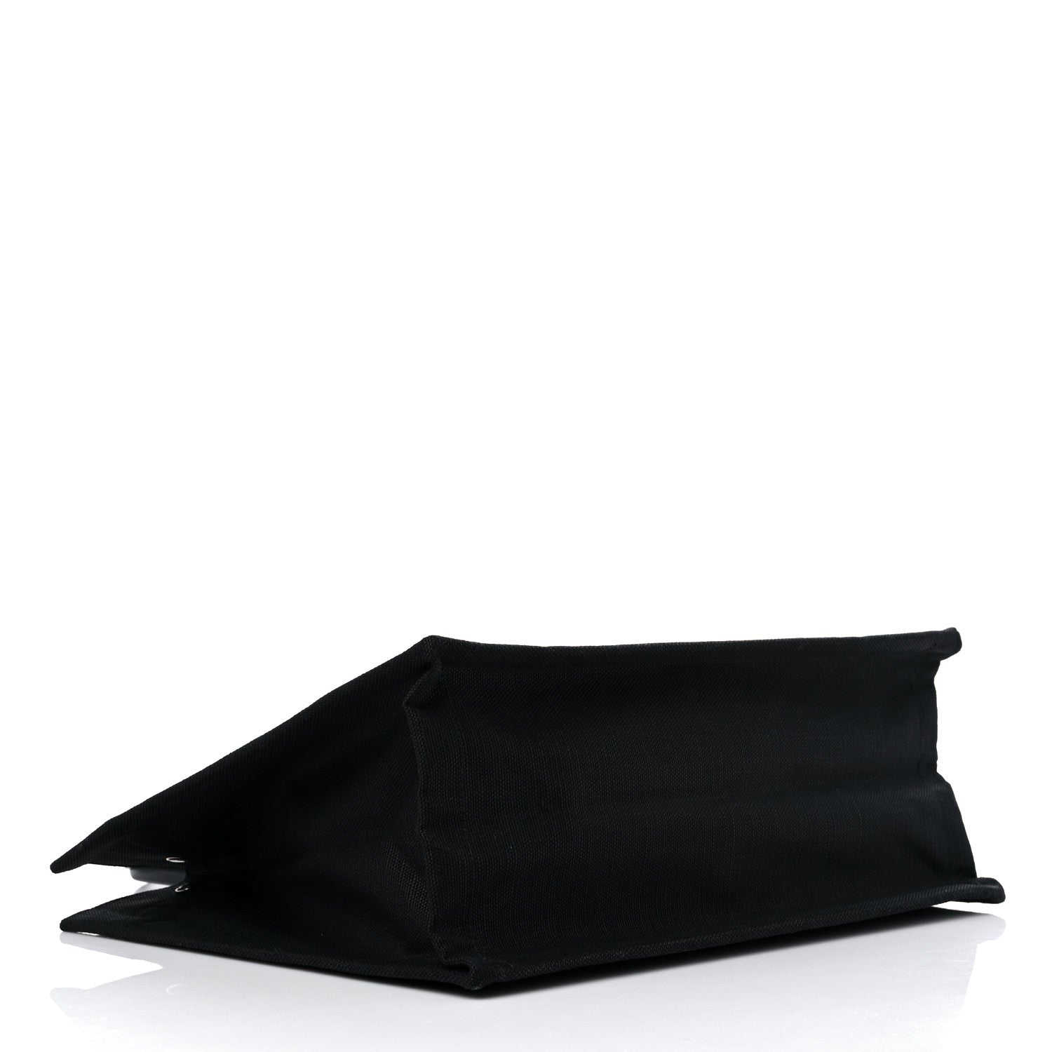 Saint Laurent Raffia Linen Calfskin Small Rive Gauche Tote Black 4 of 9
