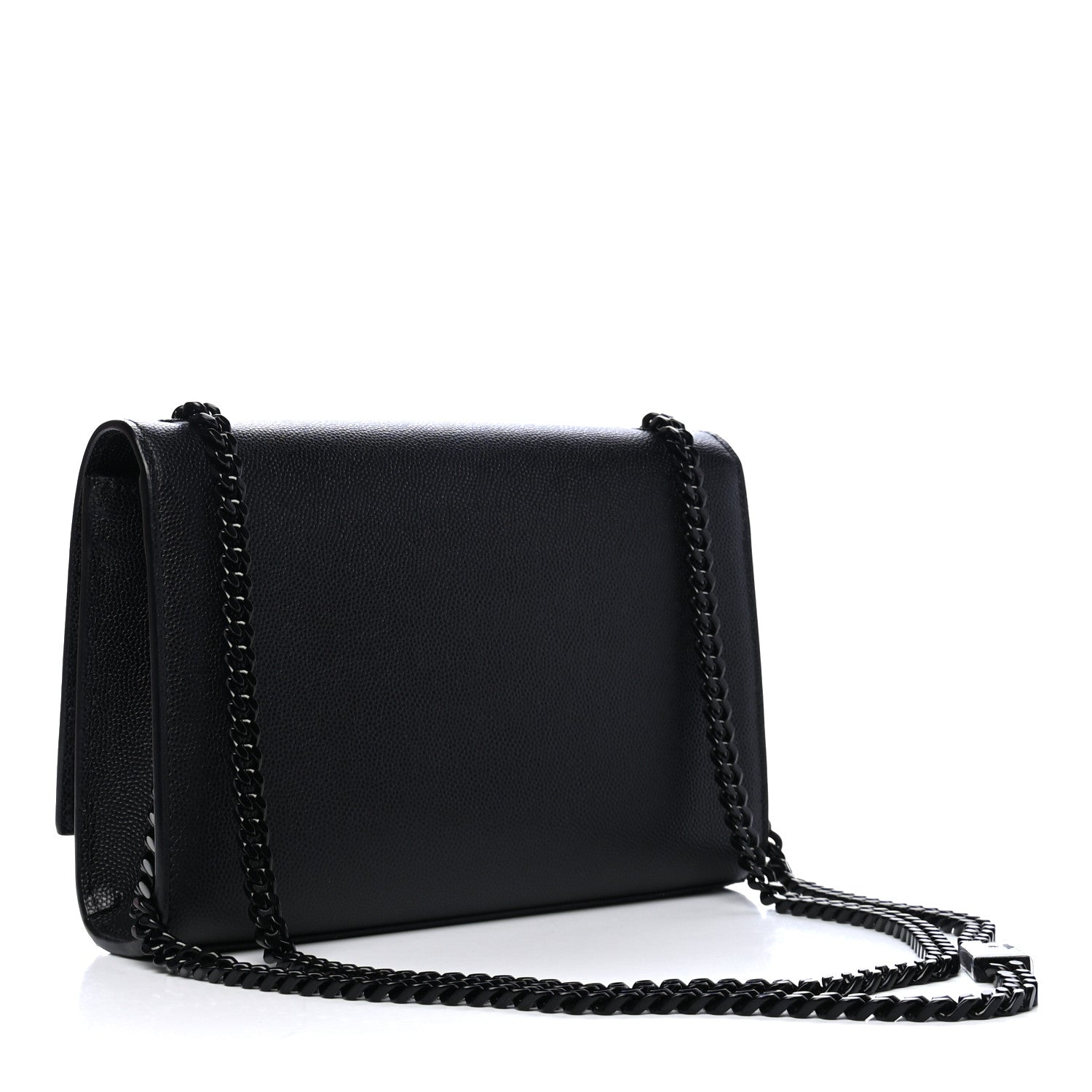 Saint Laurent Grain De Poudre Small Monogram Kate Satchel Black 5 of 13