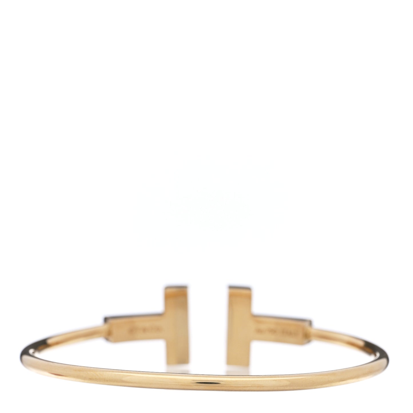18K Yellow Gold T Wide Wire Bracelet