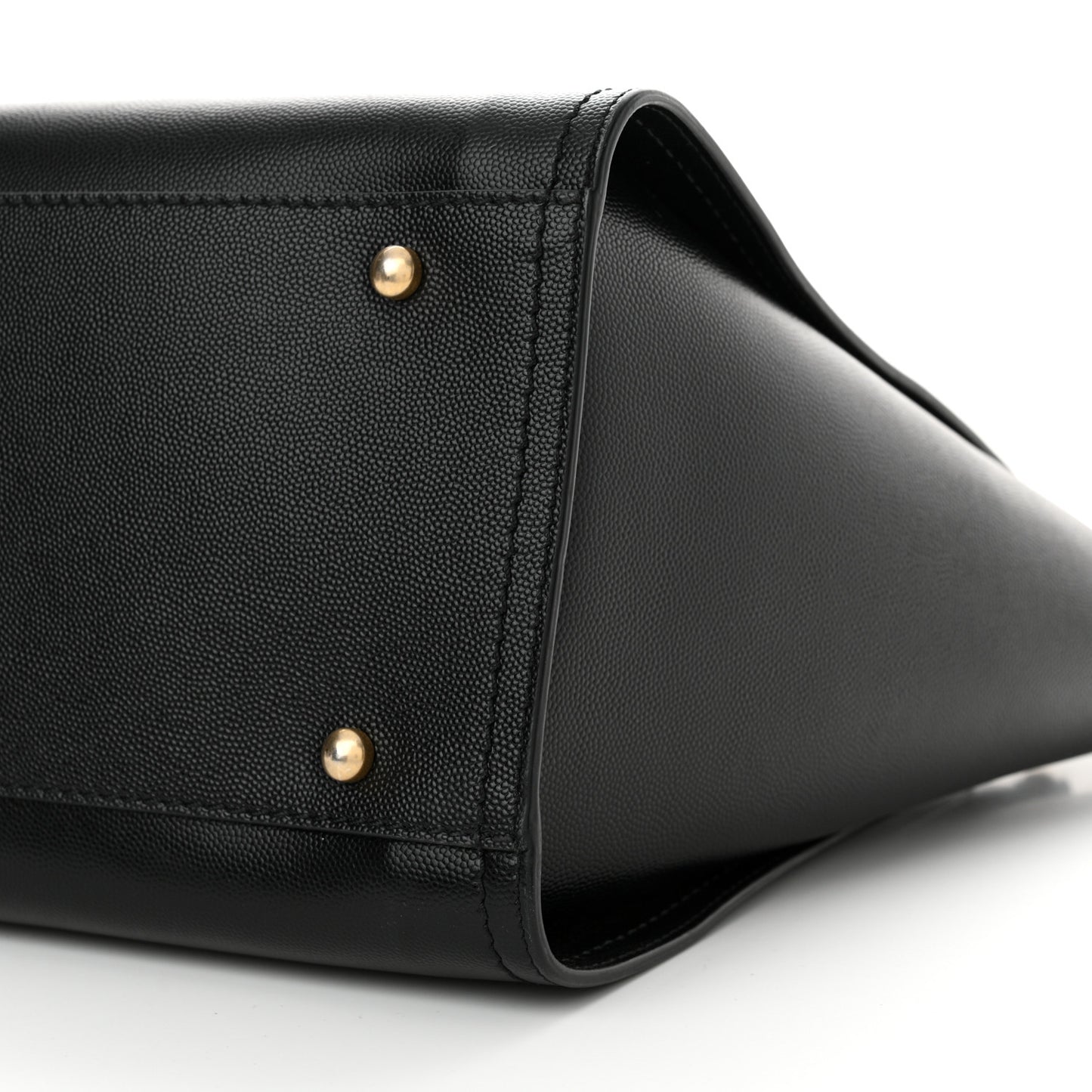 Caviar Small Studded Deauville Tote Black