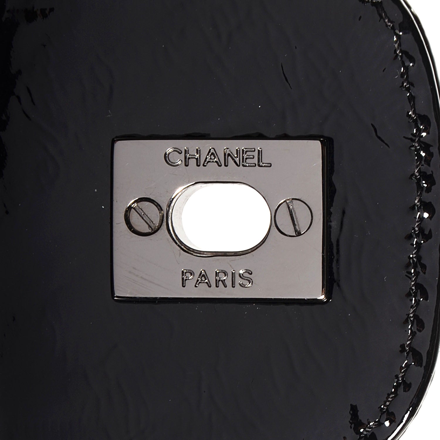 Chanel Patent Quilted Ritz Flap Bag Black 8 of 9