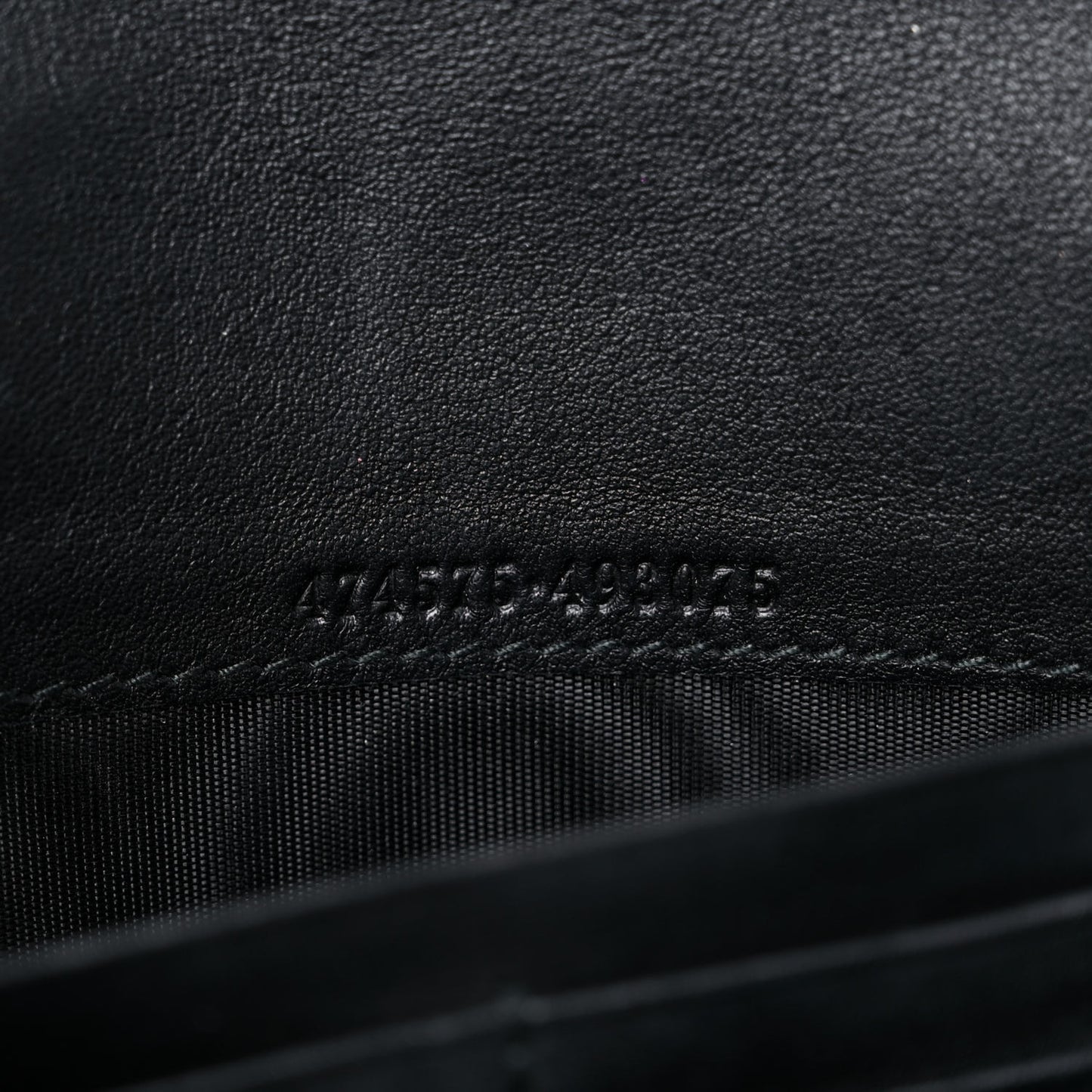 Velvet Matelasse GG Marmont Chain Wallet Black