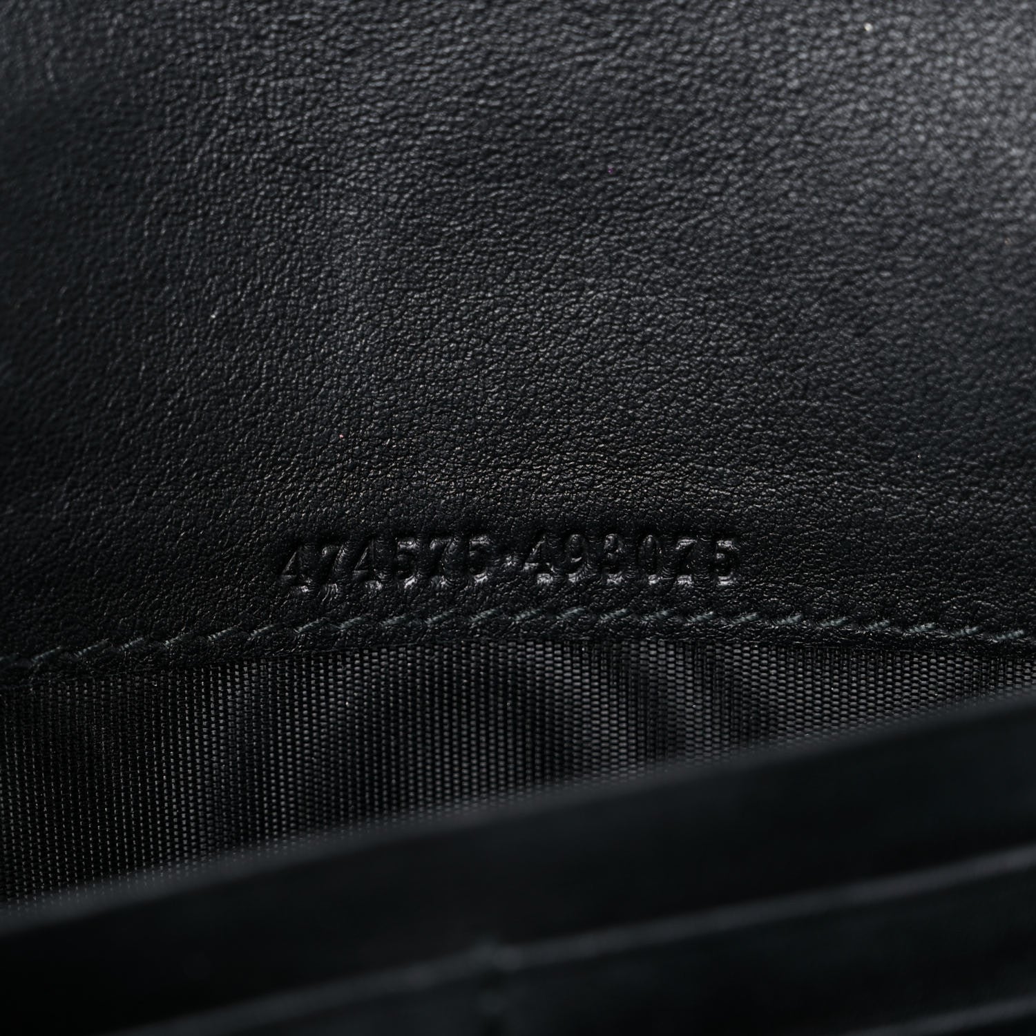 Gucci Velvet Matelasse GG Marmont Chain Wallet Black 11 of 24