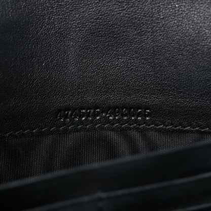 Gucci Velvet Matelasse GG Marmont Chain Wallet Black 11 of 24