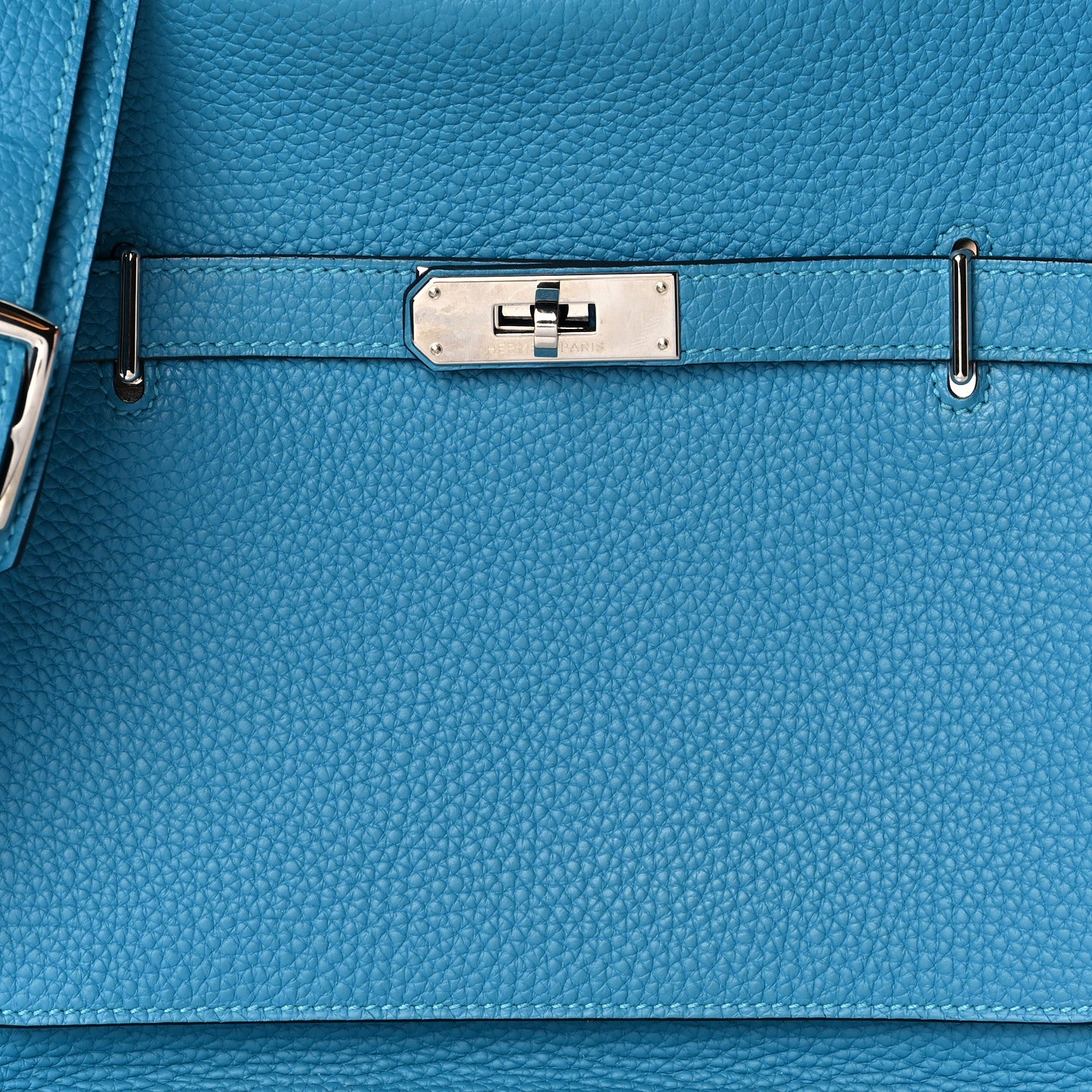 Hermes Taurillon Clemence Jypsiere 28 Turquoise 7 of 10