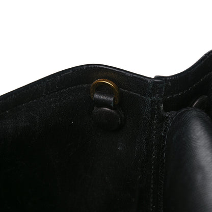 Prada Saffiano Cuir Small Double Bag Black 34 of 34