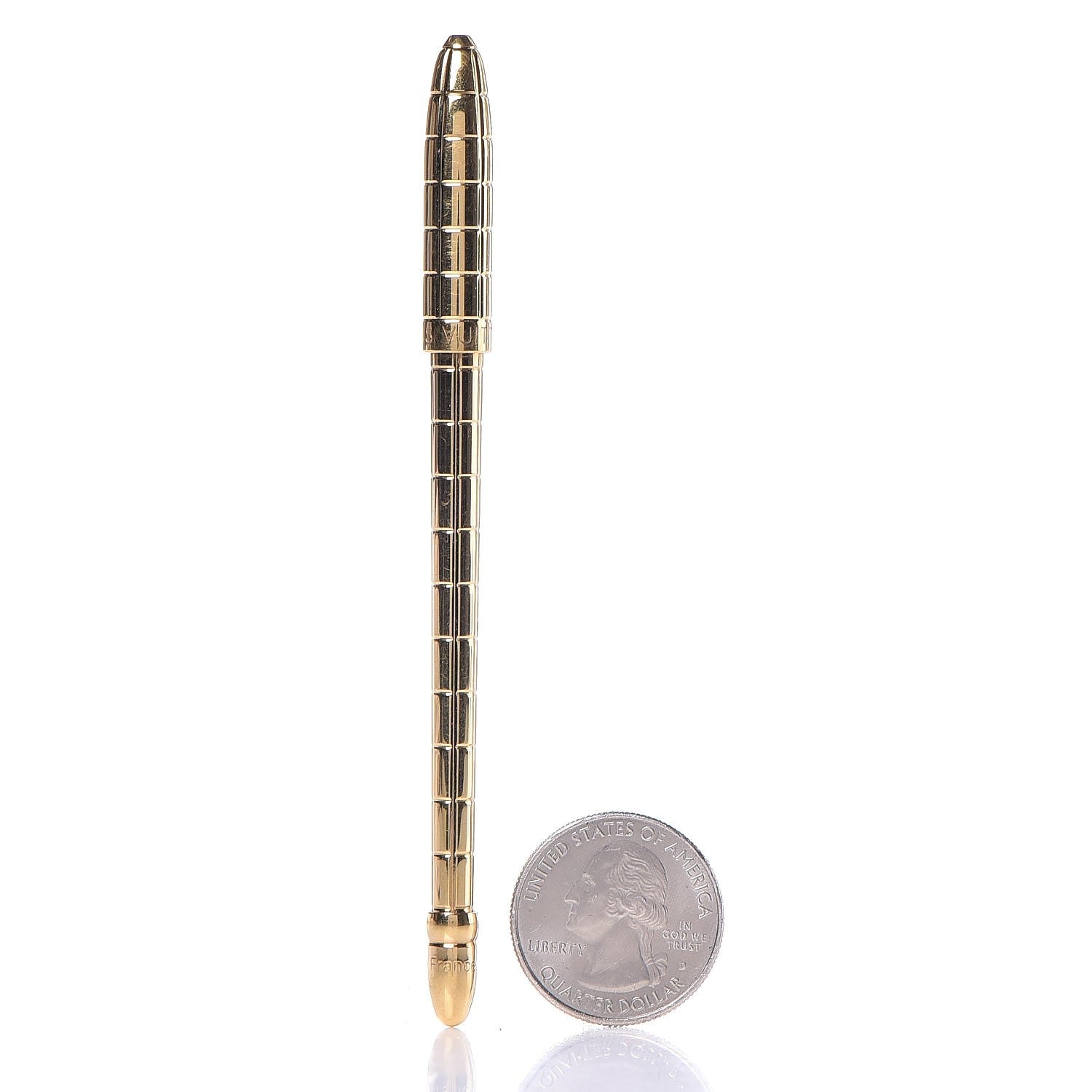 Louis Vuitton Agenda Ballpoint Pen Gold 2 of 9