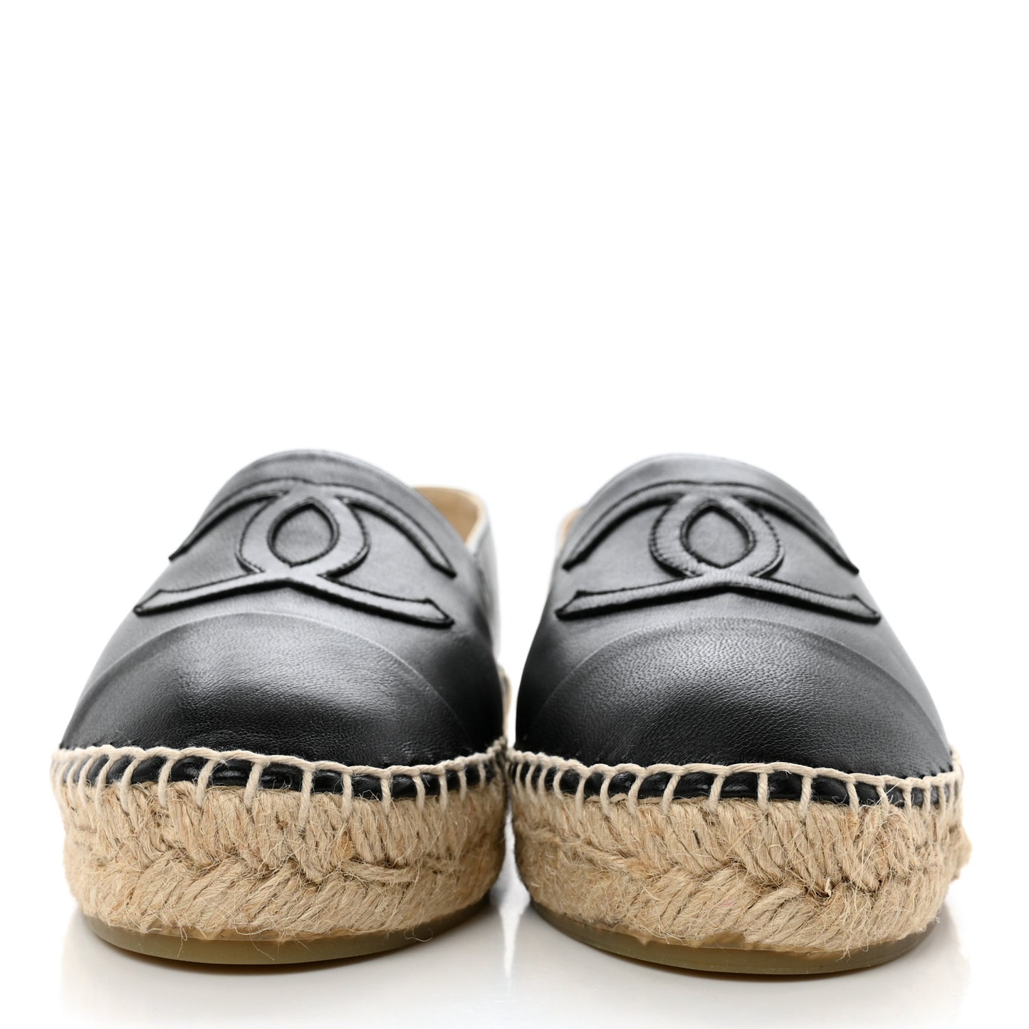 Lambskin CC Espadrilles 36 Black