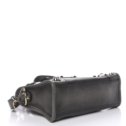 Balenciaga Grained Calfskin Classic Gold Hardware Mini City Ombre Grey Gradient 4 of 9
