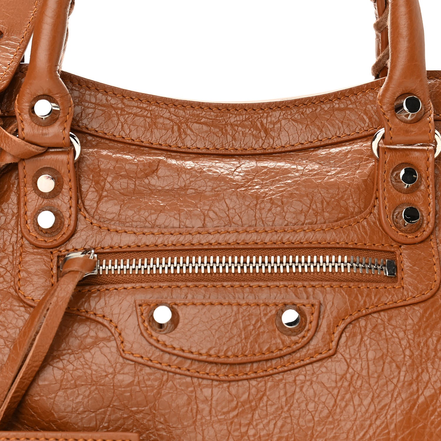 Balenciaga Agneau Classic Silver Hardware S City Camel 7 of 10