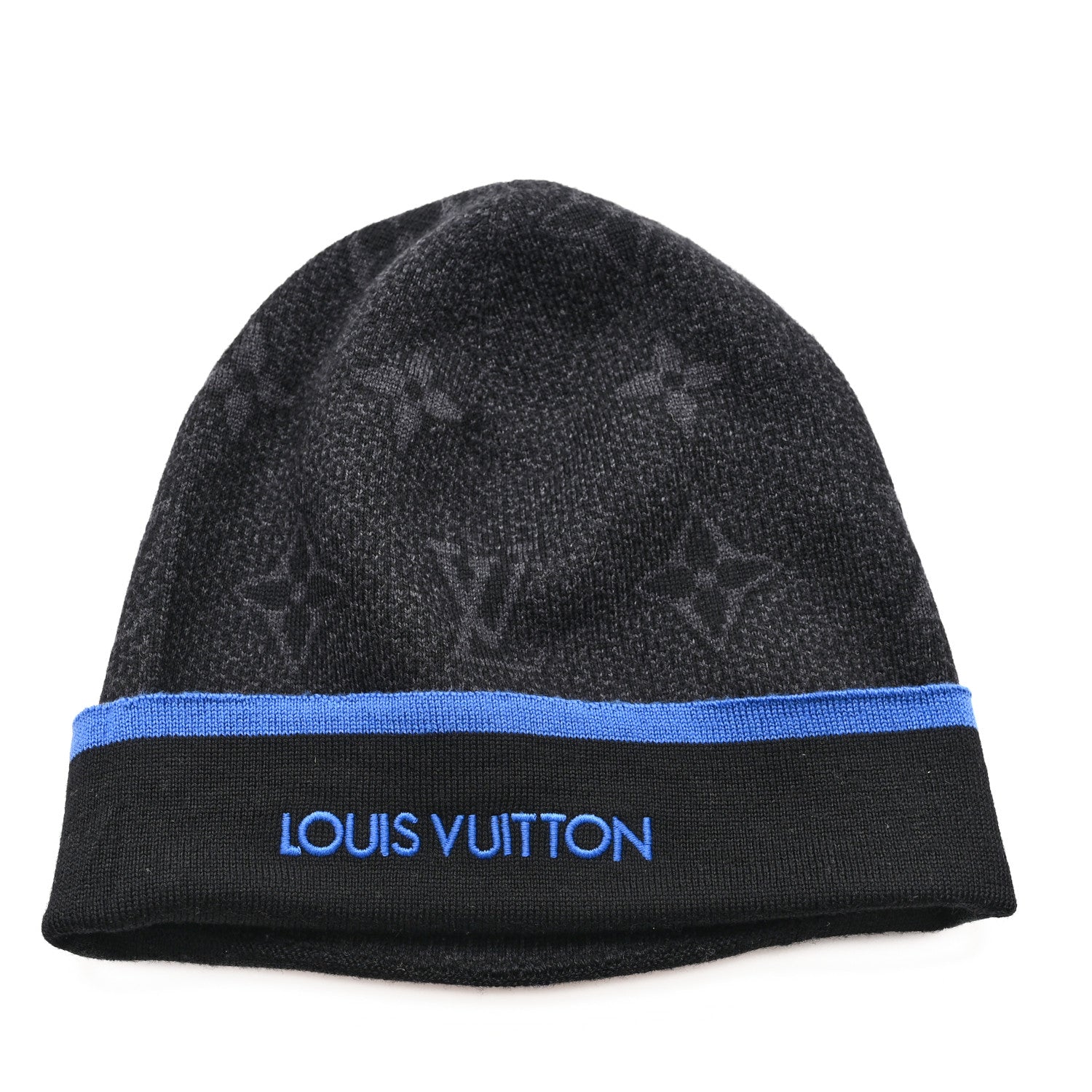 Louis Vuitton Wool My Monogram Eclipse Beanie Hat Blue 1 of 5