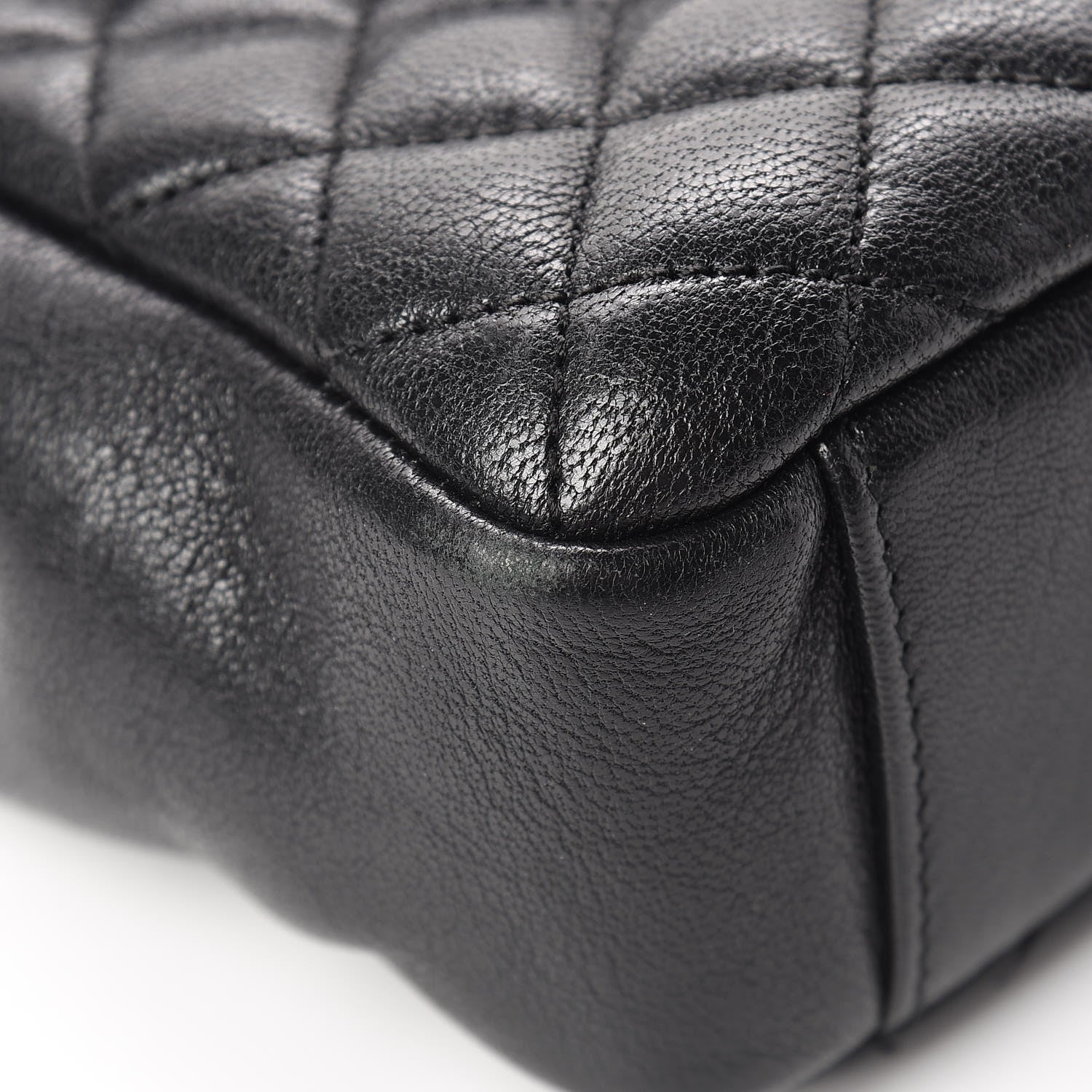 Saint Laurent Sheepskin Tri-Quilt Monogram Medium Soft Envelope Bag Black 9 of 13