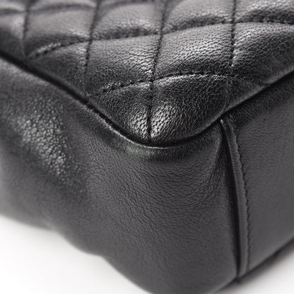 Saint Laurent Sheepskin Tri-Quilt Monogram Medium Soft Envelope Bag Black 9 of 13