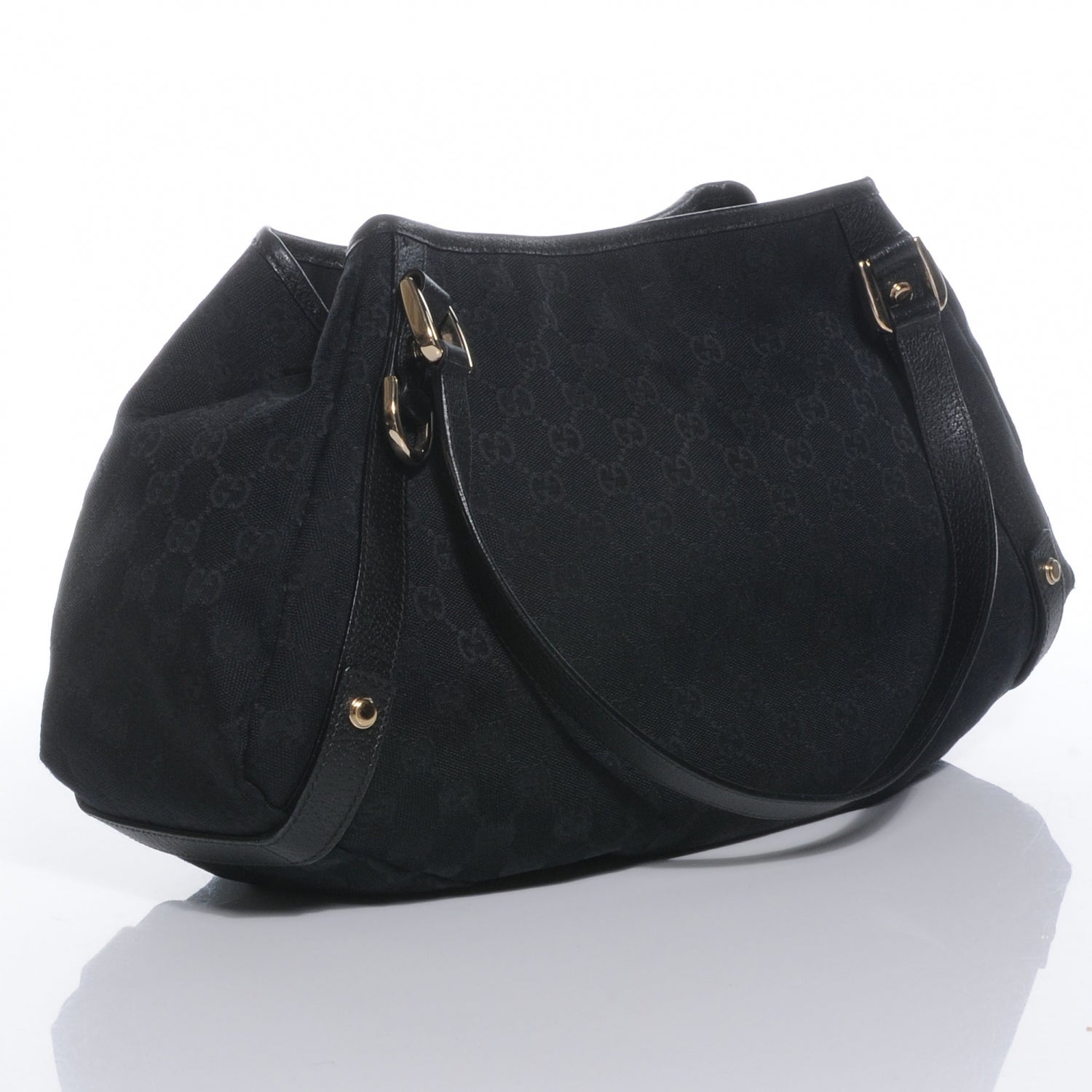 Gucci Monogram Medium Abbey Shoulder Bag Black 3 of 7
