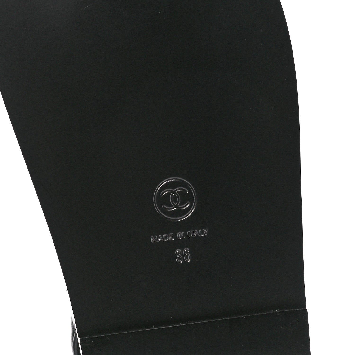 Chanel Lambskin Velcro Dad Sandals 36 Black 6 of 9