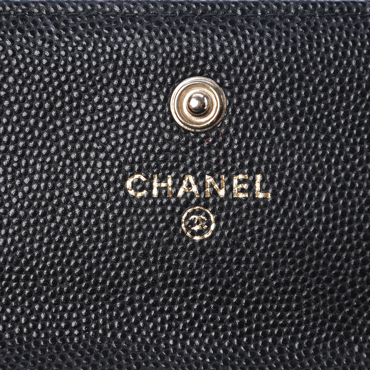 Caviar Quilted Boy Flap Wallet Black