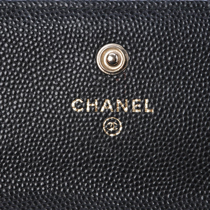 Chanel Caviar Quilted Boy Flap Wallet Black 6 of 14