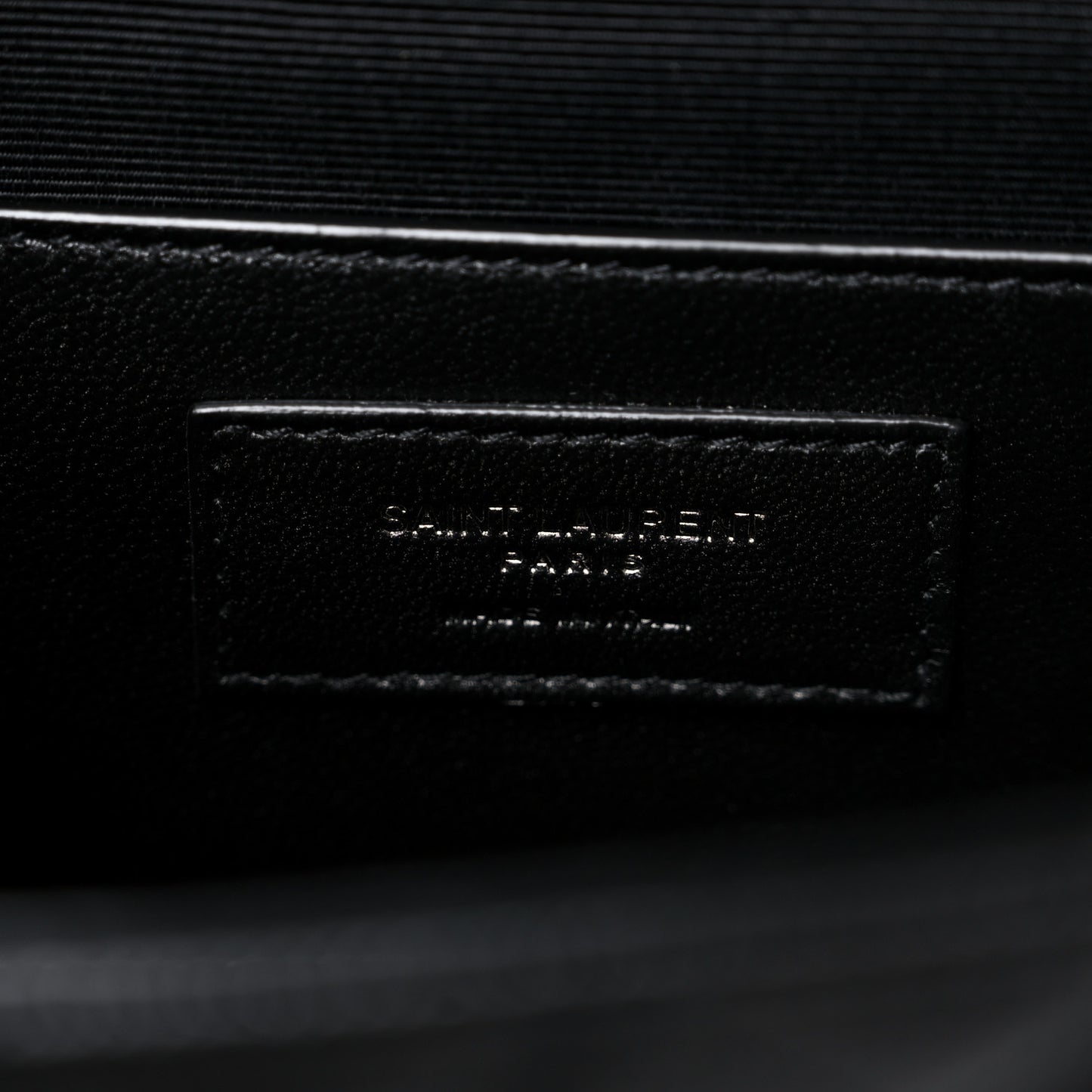 Grain De Poudre Textured Mixed Matelasse Triquilt Small Monogram Monochrome Satchel Black