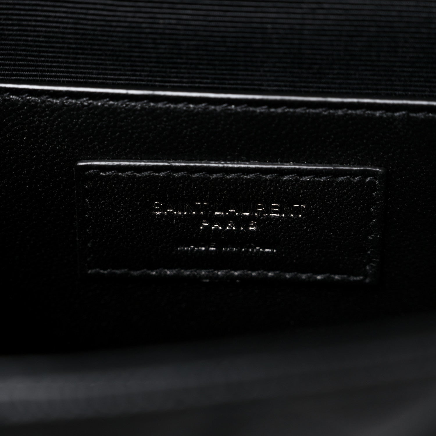 Saint Laurent Grain De Poudre Textured Mixed Matelasse Triquilt Small Monogram Monochrome Satchel Black 7 of 9
