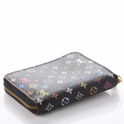 Louis Vuitton Monogram Multicolor Zippy Coin Purse Black 4 of 8
