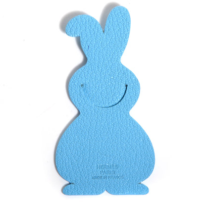 Hermes Chèvre Mysore Year of the Rabbit Pikabook Bookmark Celeste Bleu 3 of 4