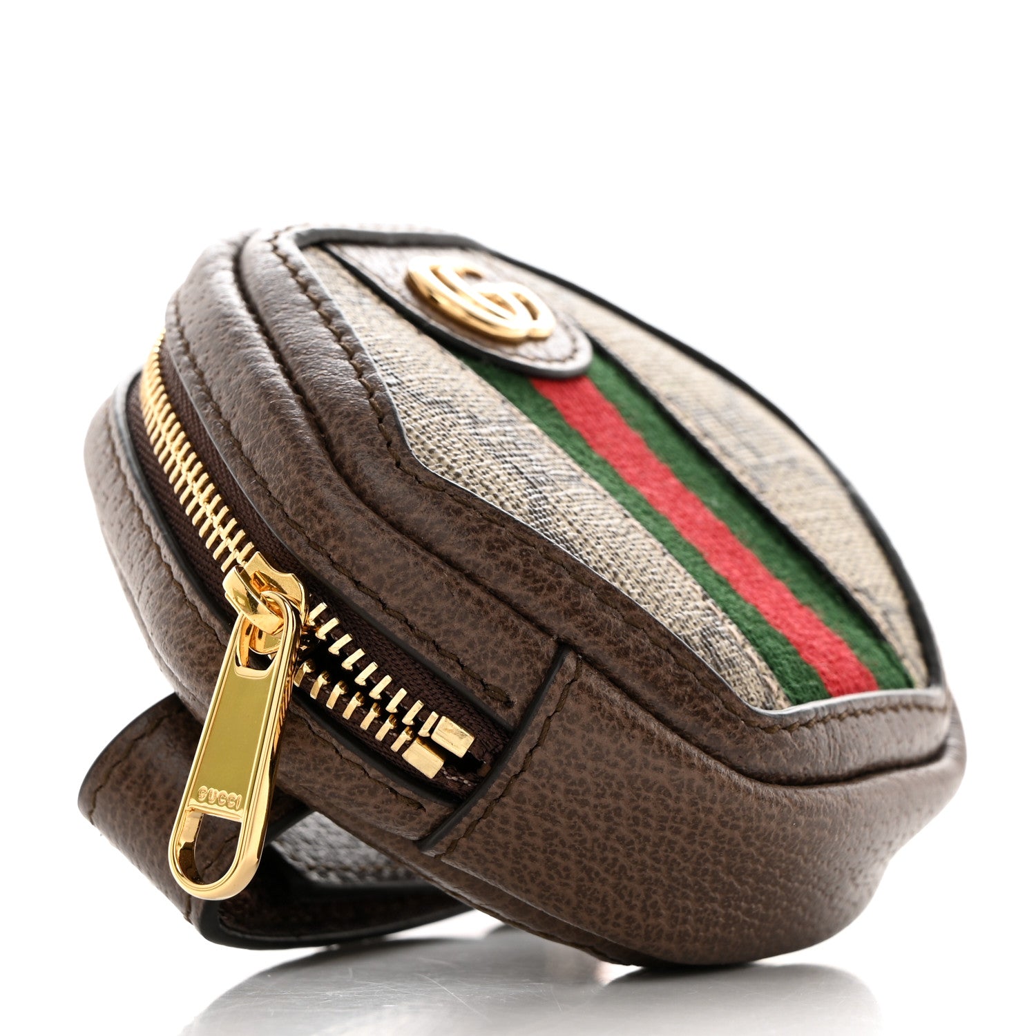 Gucci GG Supreme Monogram Web Ophidia Wrist Pouch Beige New Acero 4 of 8