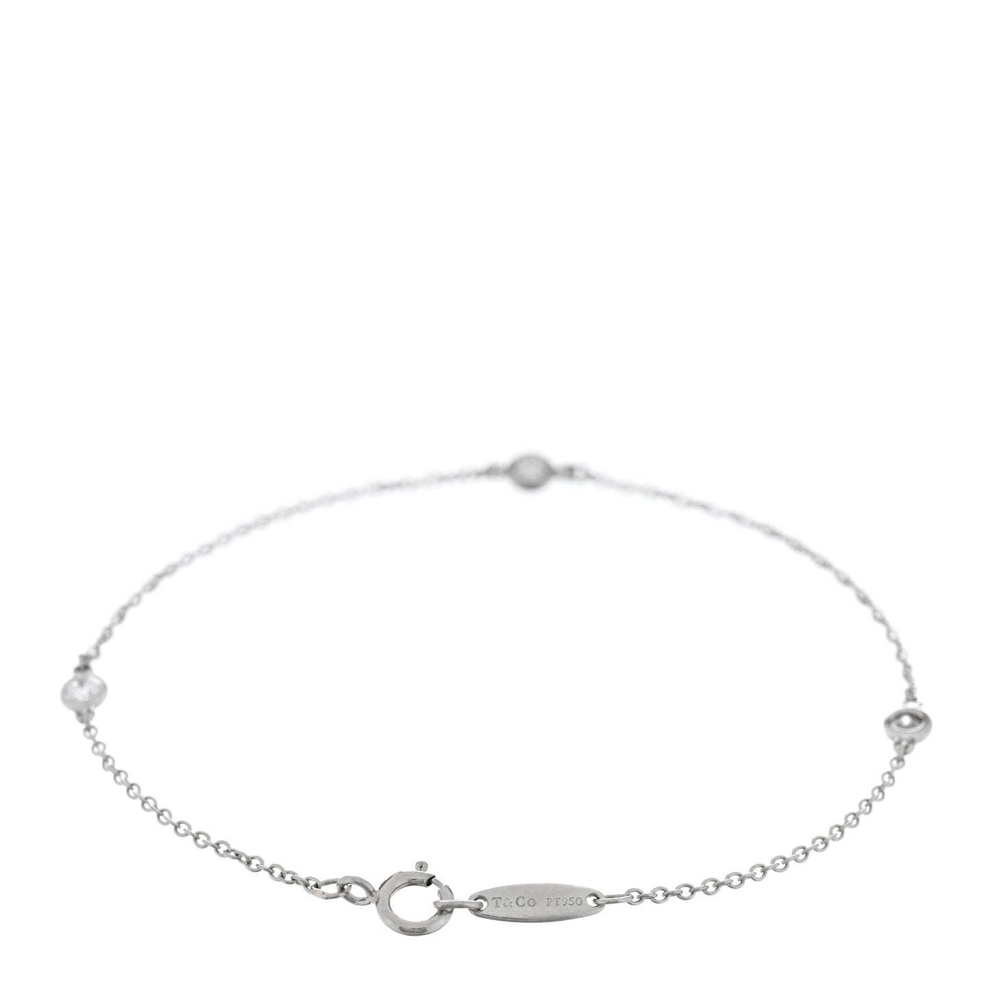 Platinum Diamond .15ctw Elsa Peretti Diamonds by the Yard Station Bracelet