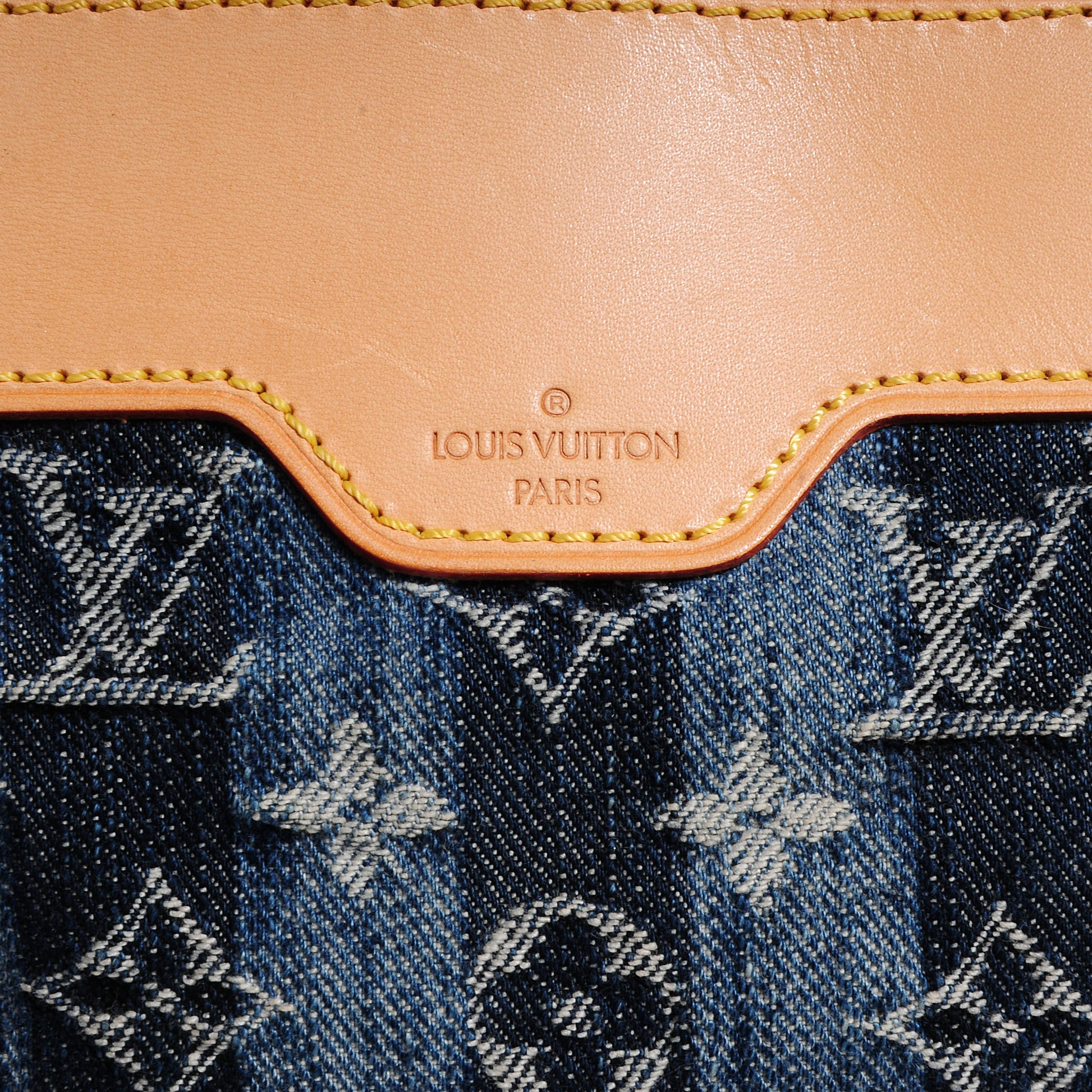 Louis Vuitton Denim Raye Cabas GM 8 of 8