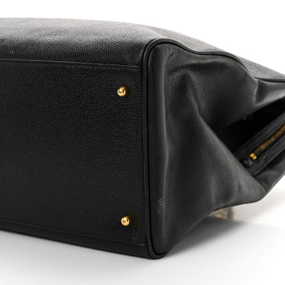 Chanel Caviar XL Weekender Bag Black 10 of 17