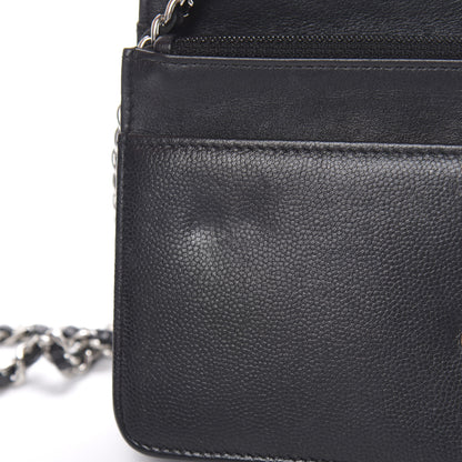 Chanel Caviar Sevruga Wallet On Chain WOC Black 13 of 14