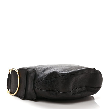 Salvatore Ferragamo Grained Calfskin Hobo Black 4 of 10