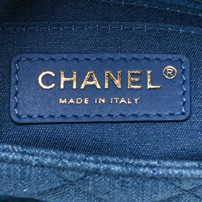 Chanel Denim Quilted Mini Pearl Crush Flap Blue 6 of 14