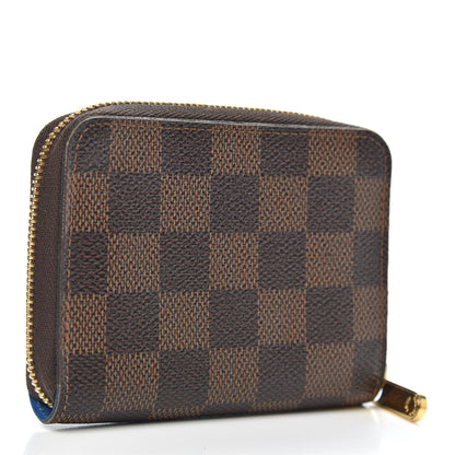 Louis Vuitton Damier Ebene 2019 Christmas Animation Zippy Coin Purse Blue 3 of 7