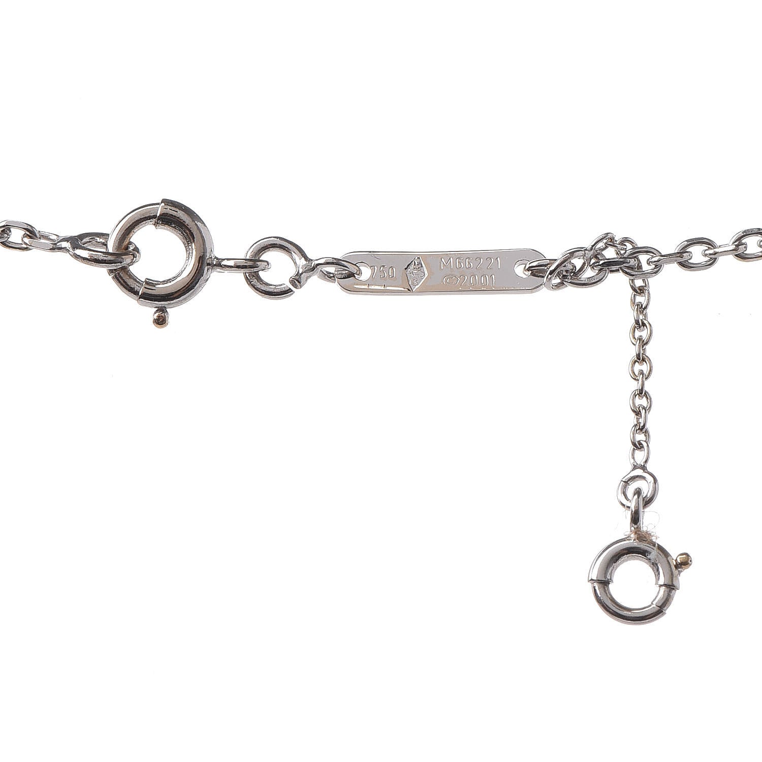 Cartier 18K White Gold Medium Hearts and Symbols Necklace 5 of 7